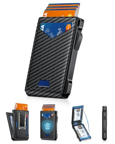 RFID Slim Wallet with Money Clip and 2 ID Windows: $25.49
