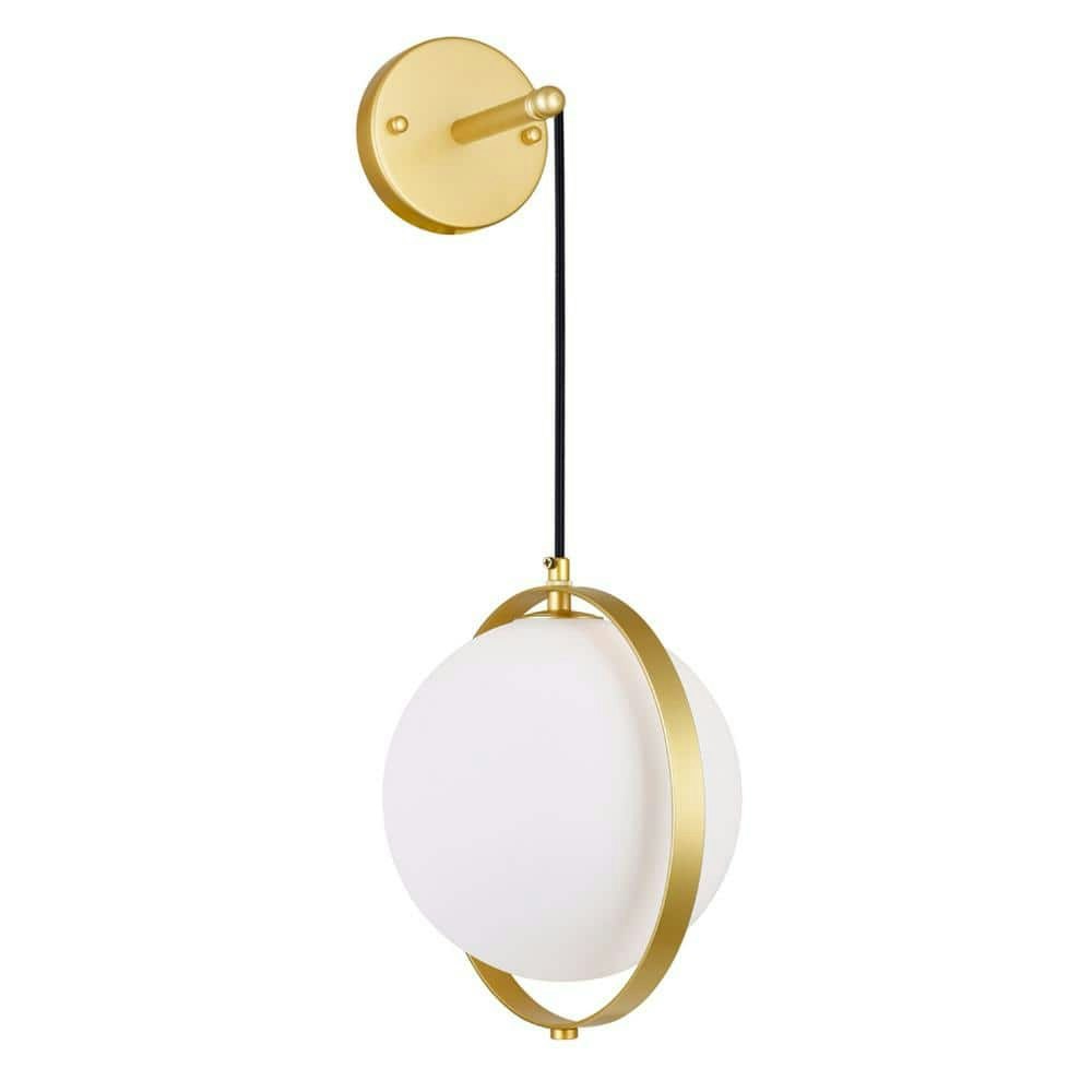 Da Vinci 1-Light Brass Wall Light: $128 Da Vinci 1-Light Brass Wall Light: $128