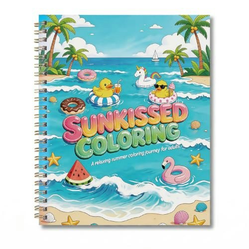Sunkissed Summer Cartoon Coloring Book: $6.98 Sunkissed Summer Cartoon Coloring Book: $6.98