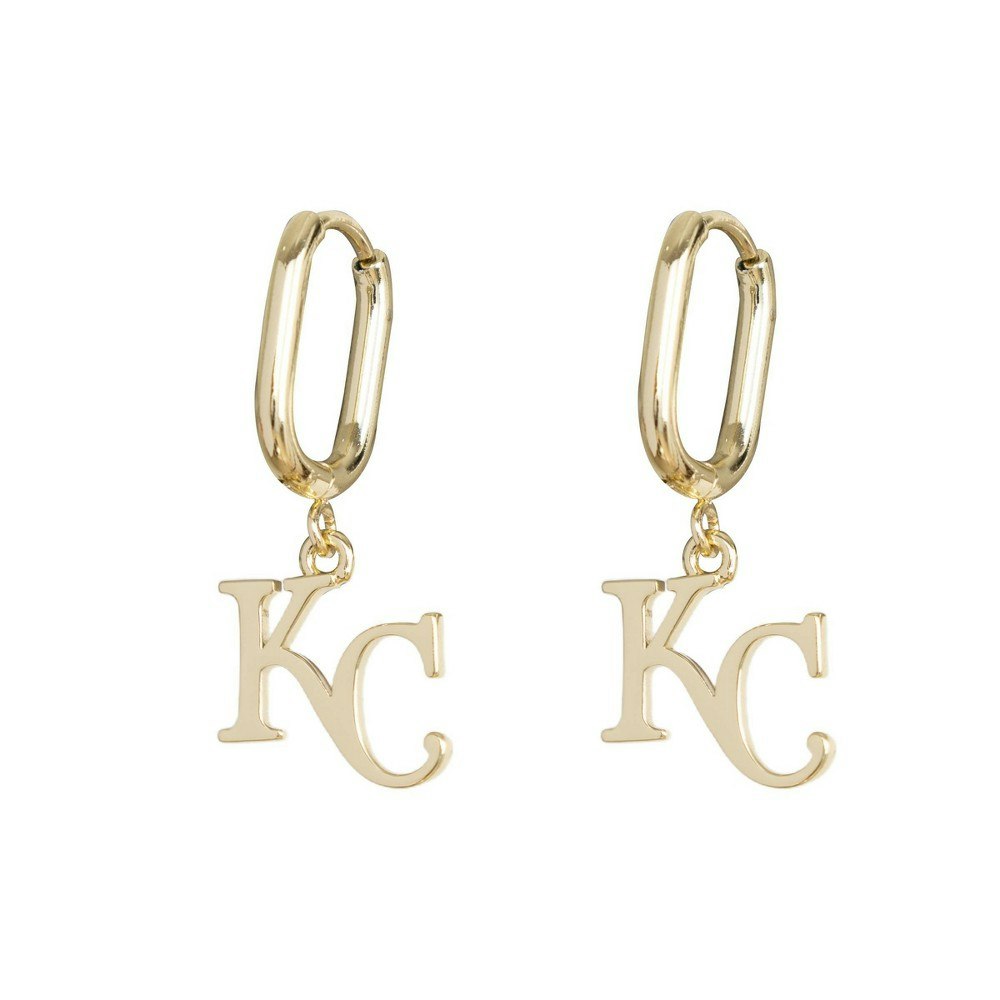 Luv Aj MLB Kansas City Royals Charm Oval Hoop Earrings: $25