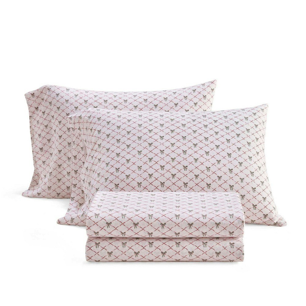 Martha Stewart Twin Holiday Bows Sheet Set: $49.99 Martha Stewart Twin Holiday Bows Sheet Set: $49.99