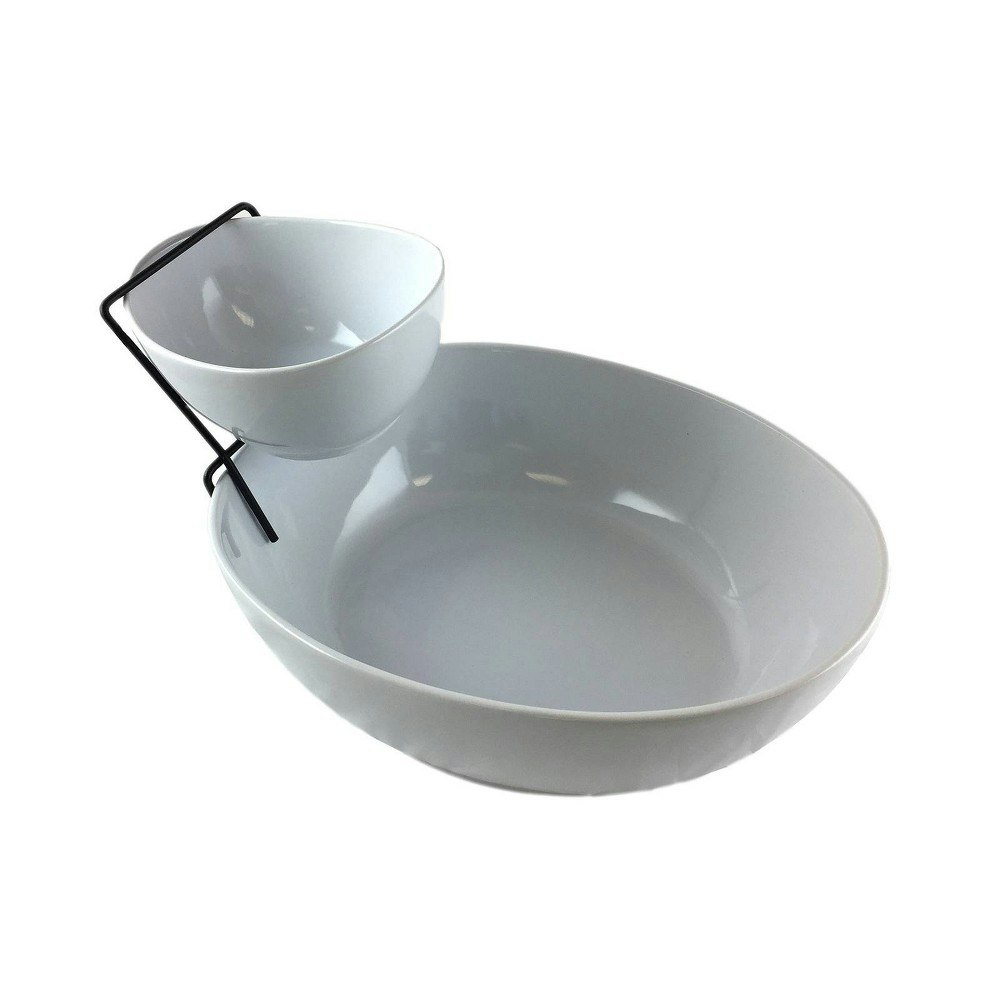 Gibson Home 2-Tier Ceramic Chip and Dip Server Set: $25.99 Gibson Home 2-Tier Ceramic Chip and Dip Server Set: $25.99
