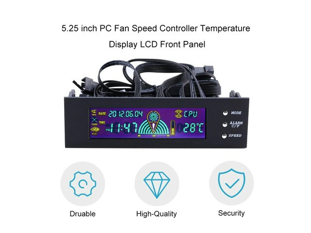 5.25-inch PC Fan Speed Controller with Temperature Display: $47.01