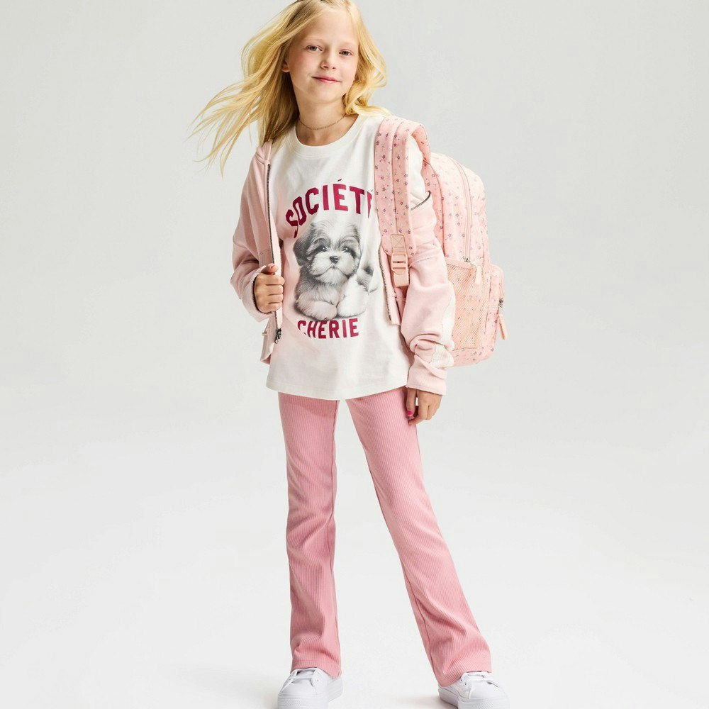 Cat & Jack Girls' Ribbed Flare Leggings: $8 Cat & Jack Girls' Ribbed Flare Leggings: $8
