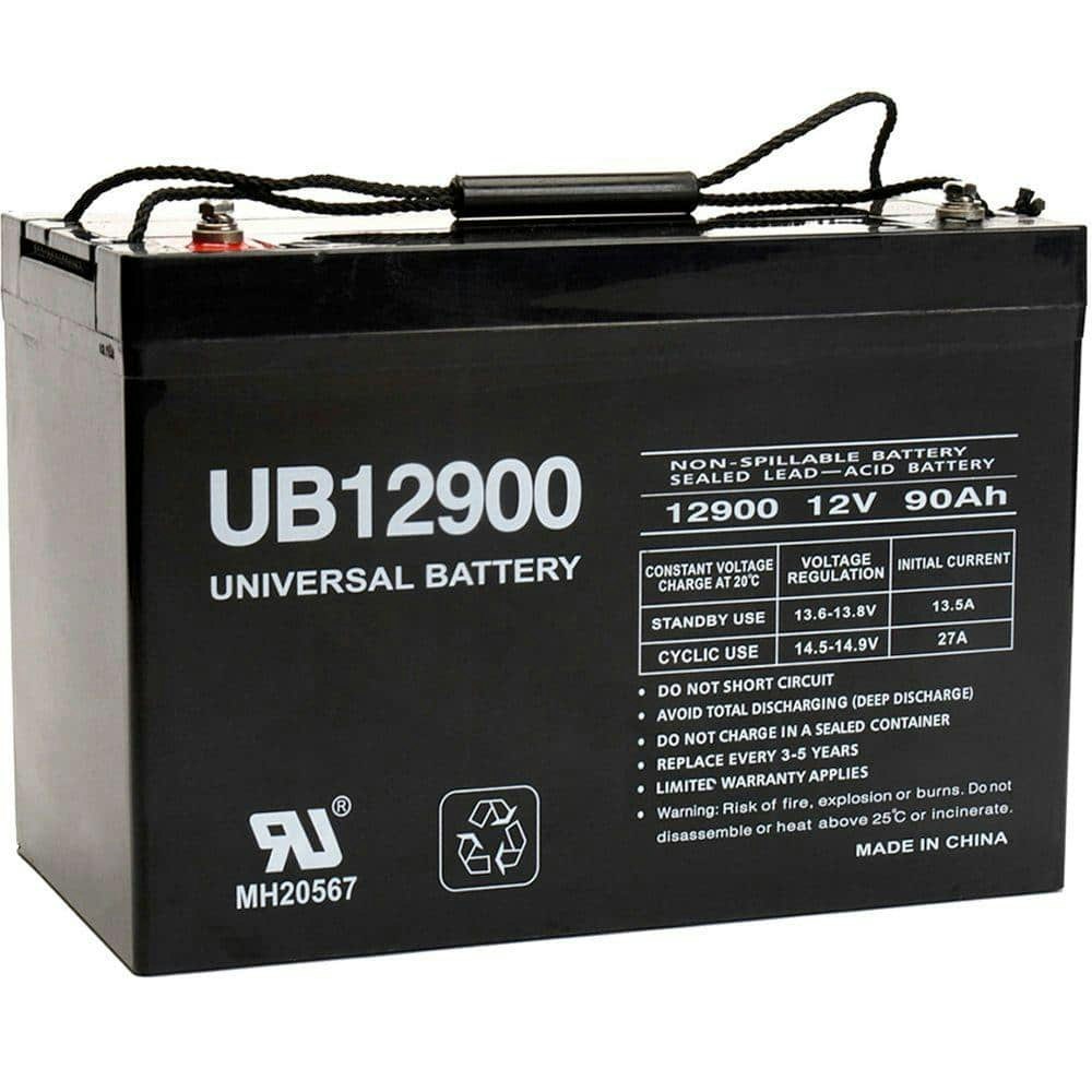 12-Volt 90Ah Sealed Lead Acid AGM Battery: $209.99