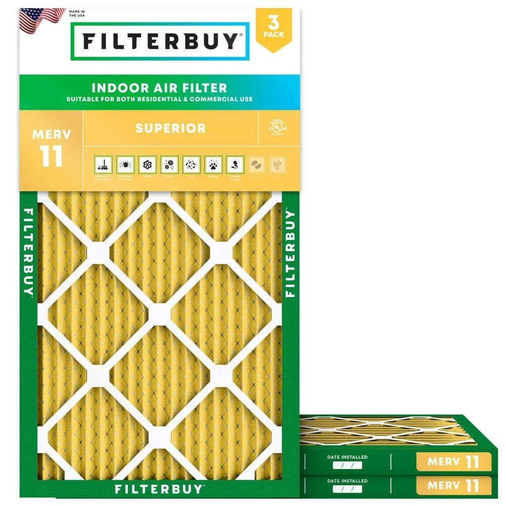 11.25" x 23.25" x 1" MERV 11 Allergen Defense Pleated HVAC Furnace Air Filter 3-Pack: $52.98 11.25" x 23.25" x 1" MERV 11 Allergen Defense Pleated HVAC Furnace Air Filter 3-Pack: $52.98