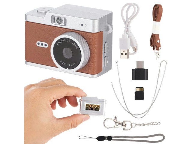 Mini Retro Digital Camera w/ 32GB Memory Card: $25.49