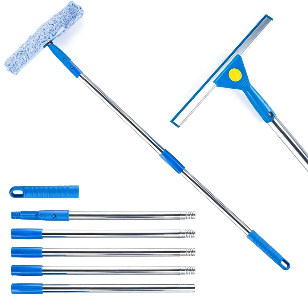 FVSA Window Cleaning Squeegee with 78.7-inch Extendable Pole: $18.99 FVSA Window Cleaning Squeegee with 78.7-inch Extendable Pole: $18.99