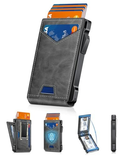 RFID Slim Wallet with Money Clip and 2 ID Windows: $33.99