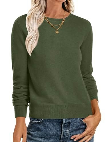Anrabess Women's Long Sleeve Lightweight Sweater: $23.98