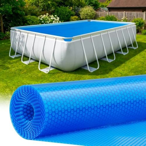 Uirway 12 x 24-Foot Rectangular Solar Pool Cover: $85.48