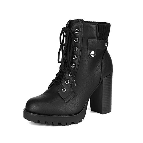 Dream Pairs Women's Lace-Up Combat Ankle Booties: $36.99 Dream Pairs Women's Lace-Up Combat Ankle Booties: $36.99
