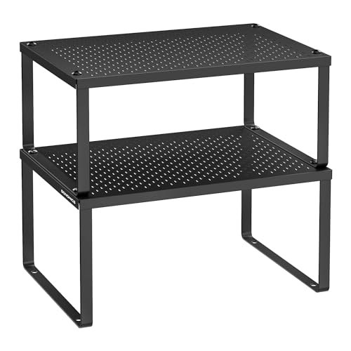 Songmics Stackable Metal Spice Rack 2-Pack: $16.98
