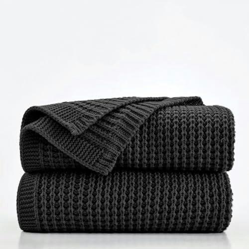 Douceur Fisherman's Rib Cable Knit Throw Blanket 60"x80": $45.04