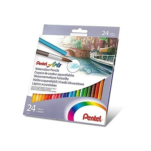 Pentel Arts Watercolor Pencil Set 24-Count: $14.99 Pentel Arts Watercolor Pencil Set 24-Count: $14.99