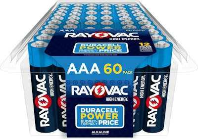 Rayovac Alkaline AAA Battery 60-Pack for $8.78 w/ Sub & Save + free shipping w/ Prime