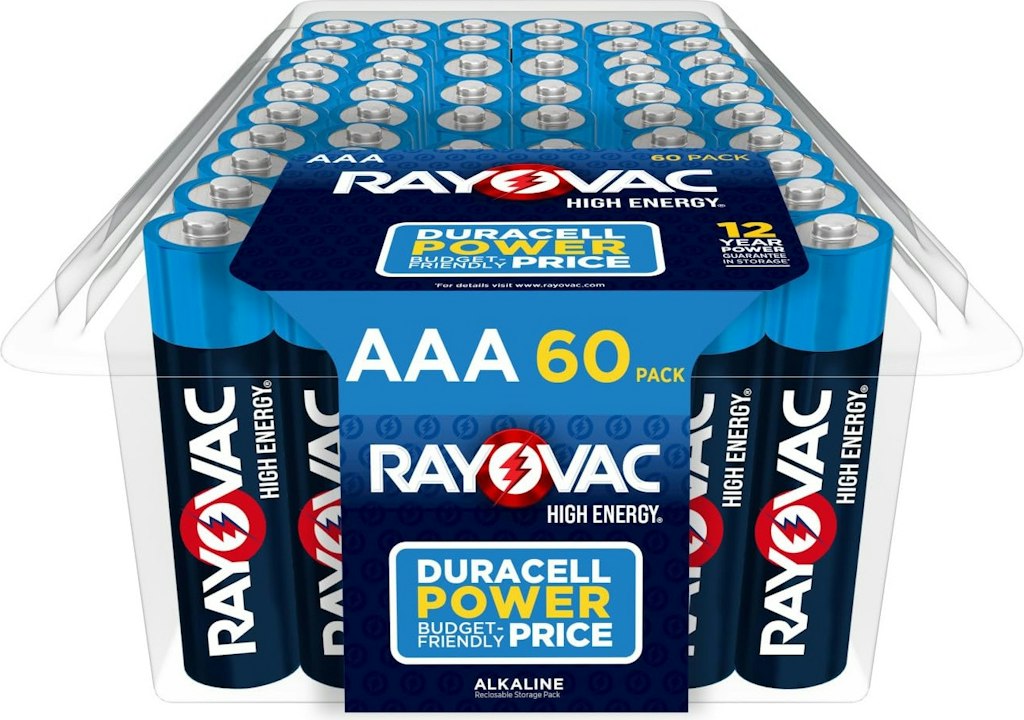 Rayovac Alkaline AAA Battery 60-Pack: $8.78 w/ Sub & Save