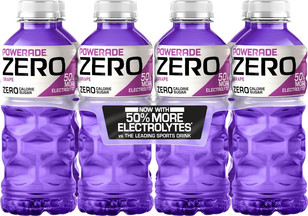 Powerade 20-oz. Zero Sugar Grape Electrolytes Drink 8-Pack: $3.29 w/ Sub & Save