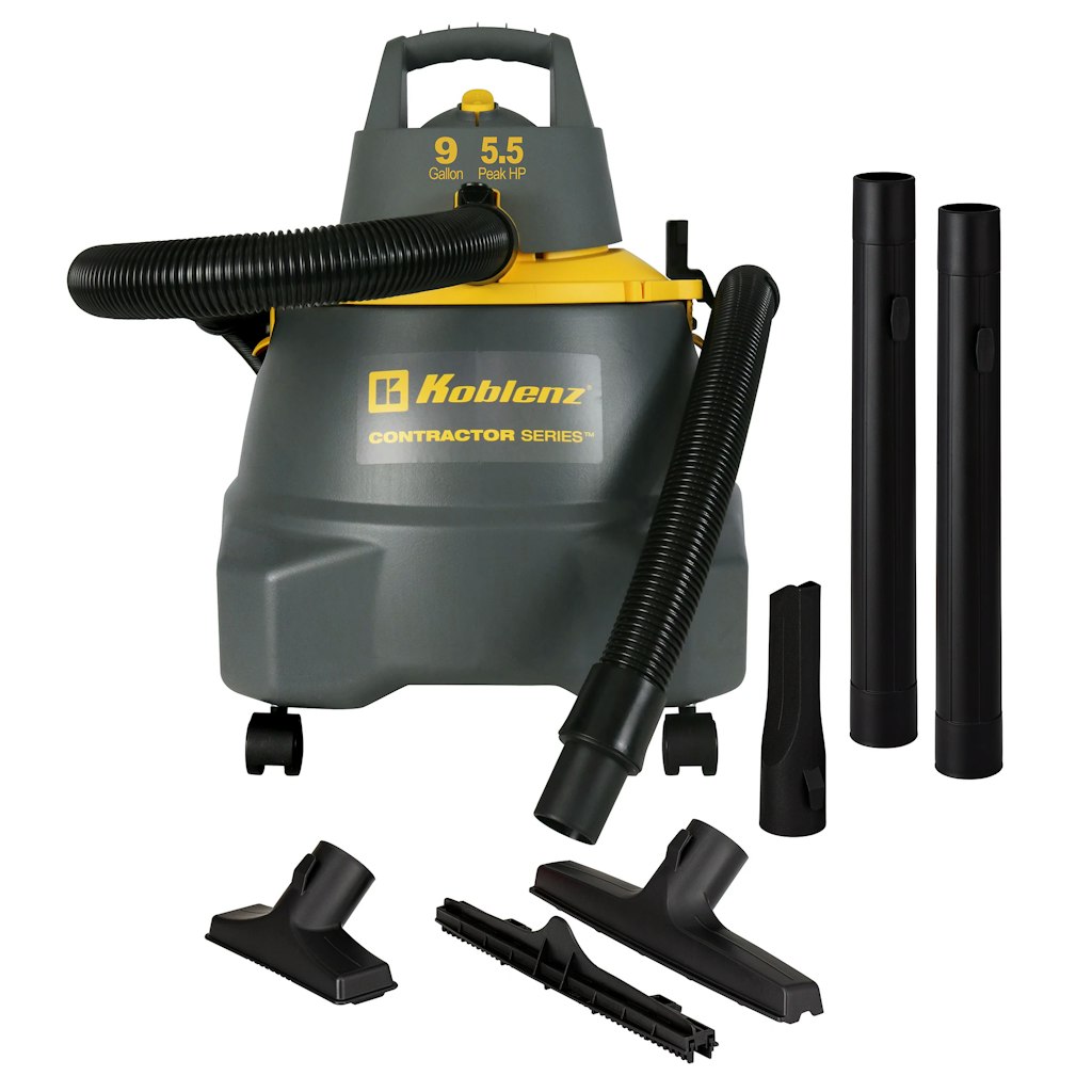 Koblenz Corded Wet & Dry Shop Vacuum w/ Accessories: $60