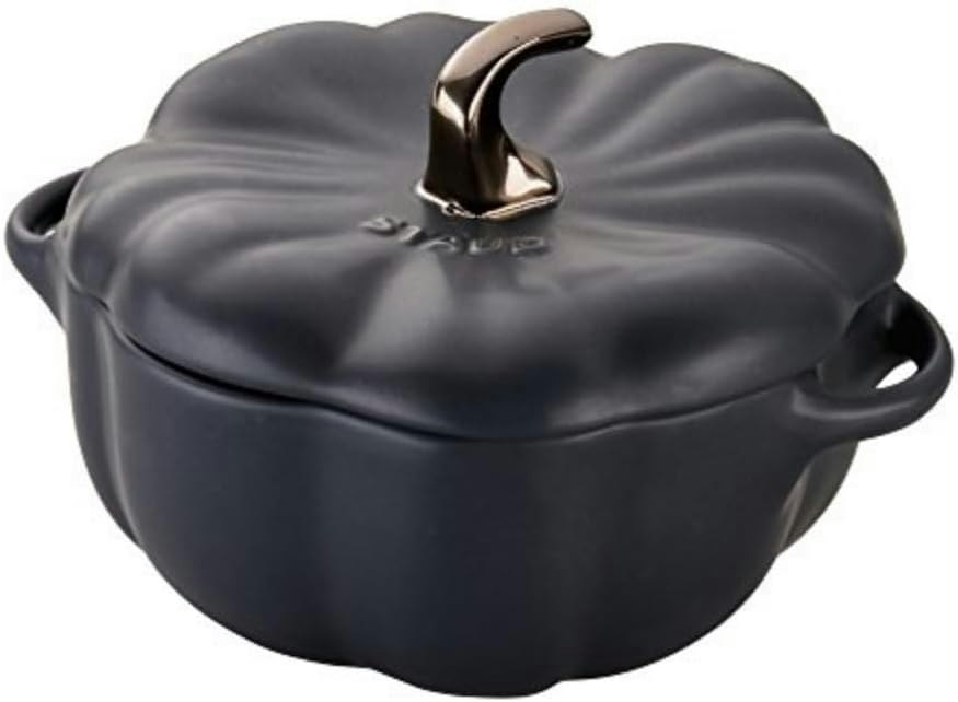 Staub 0.75-Qt. Ceramic Pumpkin Cocotte: $30