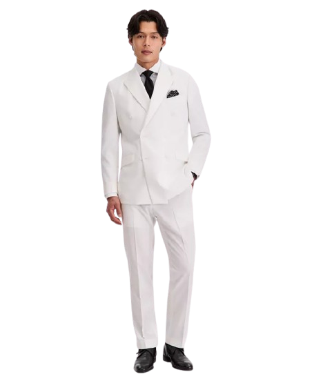 Kenneth Cole Reaction Men's Double-Breasted Slim-Fit 2-Piece Suit: $100