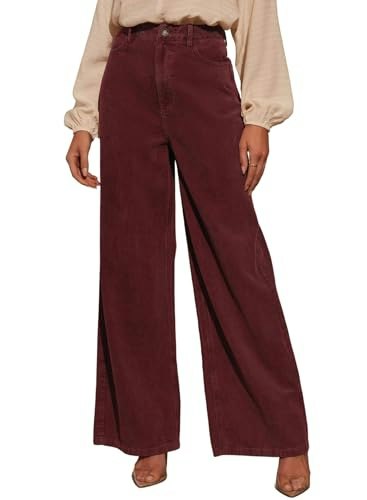 Sidefeel Women's High-Waisted Wide Leg Corduroy Pants: $28.49 Sidefeel Women's High-Waisted Wide Leg Corduroy Pants: $28.49