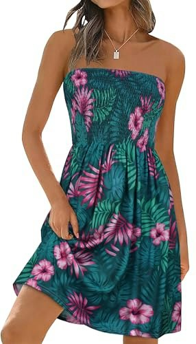 Elescat Women's Strapless Sundress: $14.98
