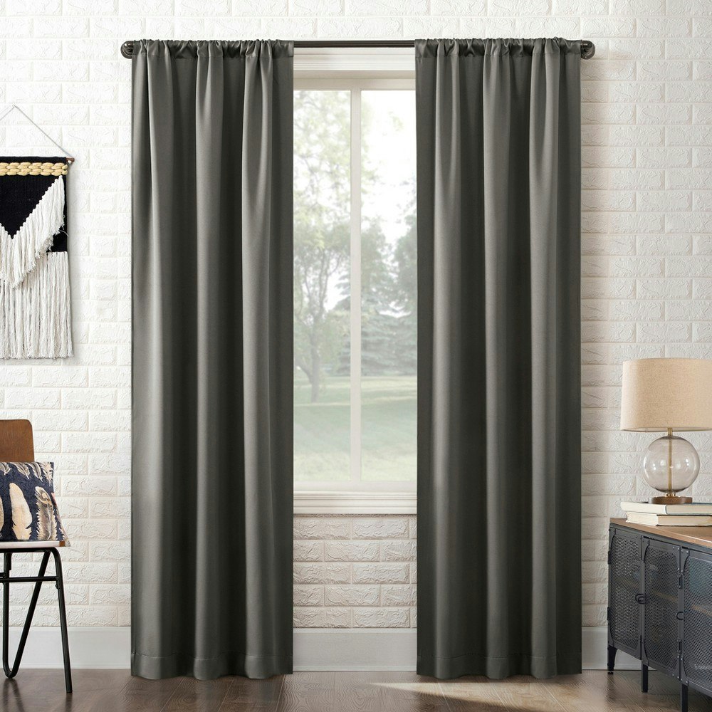 Sun Zero Bergen 40"x84" Blackout Curtain Panel: $13.99 Sun Zero Bergen 40"x84" Blackout Curtain Panel: $13.99