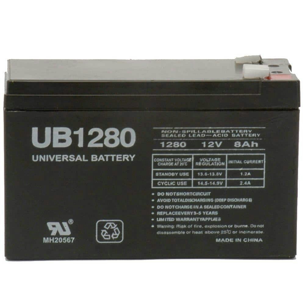 12-Volt 8Ah F2 Terminal Sealed Lead Acid Rechargeable Battery: $19.49