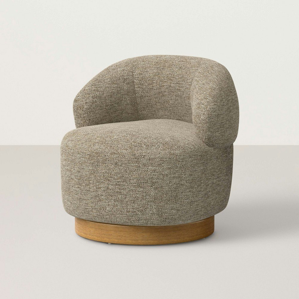 Hearth & Hand with Magnolia Swivel Chair with Plinth: $549.99 Hearth & Hand with Magnolia Swivel Chair with Plinth: $549.99
