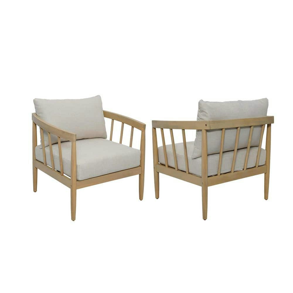 Hotaru Teak Solid Wood Outdoor Lounge Chair 2-Pack: $517 Hotaru Teak Solid Wood Outdoor Lounge Chair 2-Pack: $517