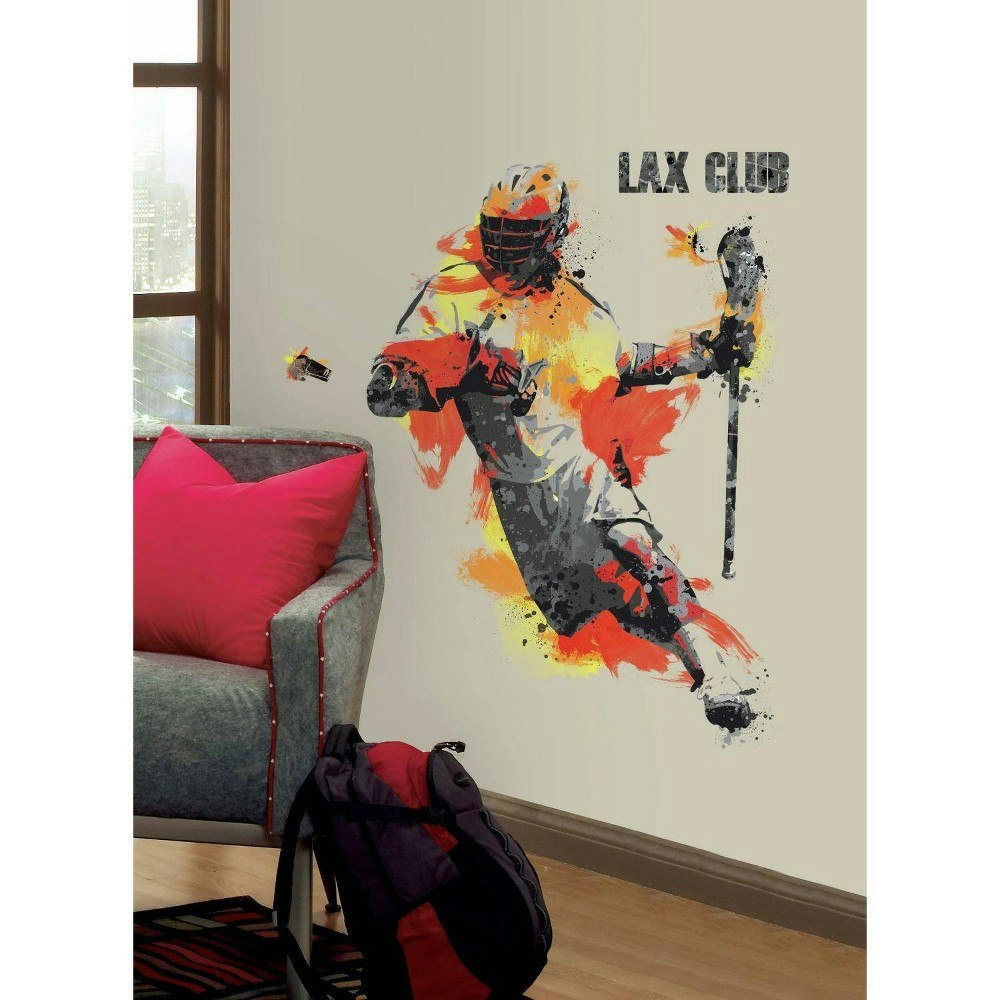Men's Lacrosse Champion Peel and Stick Wall Decal: $18.99 Men's Lacrosse Champion Peel and Stick Wall Decal: $18.99