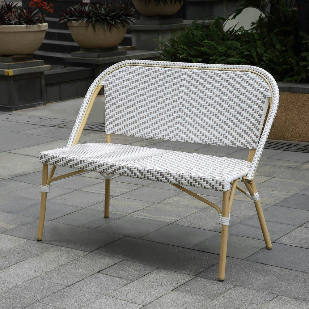Alertis 2-Seater Patio Wicker Bench: $899.99 Alertis 2-Seater Patio Wicker Bench: $899.99