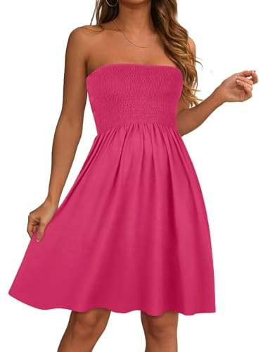 Elescat Women's Strapless Summer Sundress: $14.39 Elescat Women's Strapless Summer Sundress: $14.39