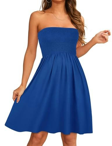 Elescat Women's Strapless Sundress: $14.49 Elescat Women's Strapless Sundress: $14.49