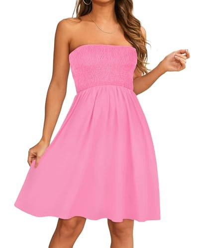 Elescat Strapless Summer Dress: $14.98 Elescat Strapless Summer Dress: $14.98