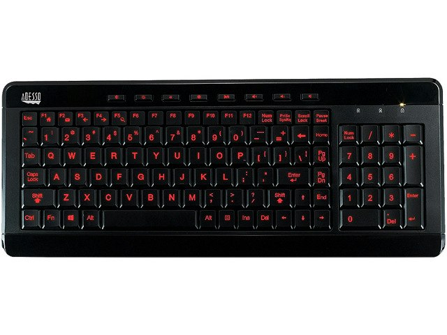 Adesso SlimTouch 120EB RGB Illuminated Compact USB Keyboard: $43.99 Adesso SlimTouch 120EB RGB Illuminated Compact USB Keyboard: $43.99