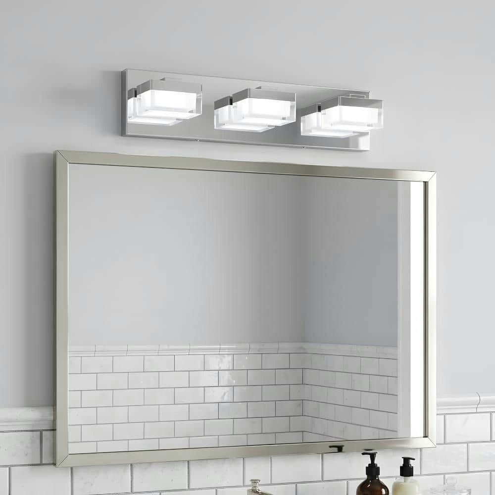 18.1-Inch 3-Light LED Chrome Vanity Light: $117.97 18.1-Inch 3-Light LED Chrome Vanity Light: $117.97
