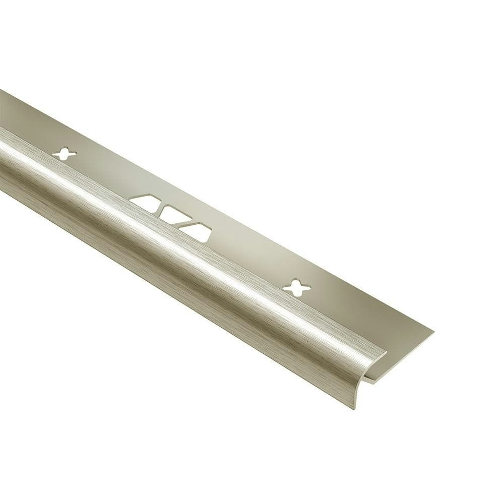 Vinpro-RO Brushed Nickel Anodized Aluminum 125-inch Metal Bullnose Resilient Tile Edge Trim: $27.72 Vinpro-RO Brushed Nickel Anodized Aluminum 125-inch Metal Bullnose Resilient Tile Edge Trim: $27.72