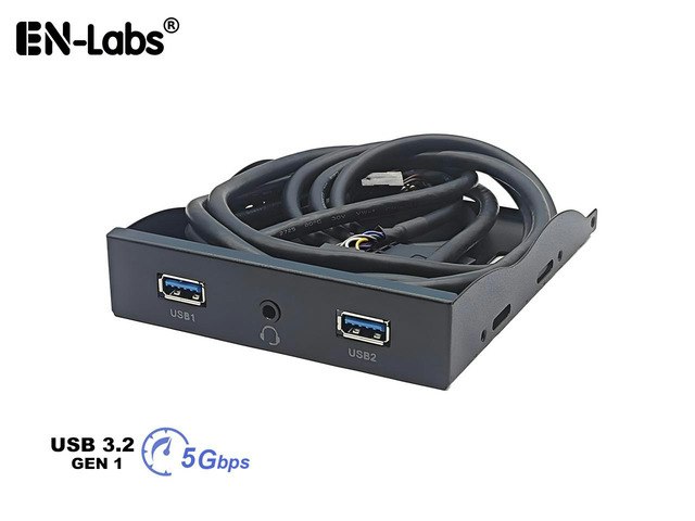 EnLabs 3.5-inch Front Panel USB 3.0 Hub with HD Audio: $19.59 EnLabs 3.5-inch Front Panel USB 3.0 Hub with HD Audio: $19.59