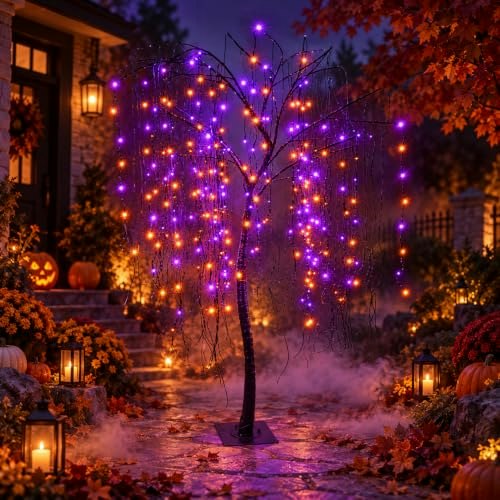 7-Foot Lighted Halloween Willow Tree: $116 7-Foot Lighted Halloween Willow Tree: $116
