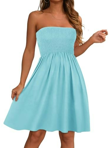 Women's Strapless Summer Sundress: $14.96 Women's Strapless Summer Sundress: $14.96