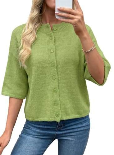 Evaless Women's Button Knit Cardigan: $19.98
