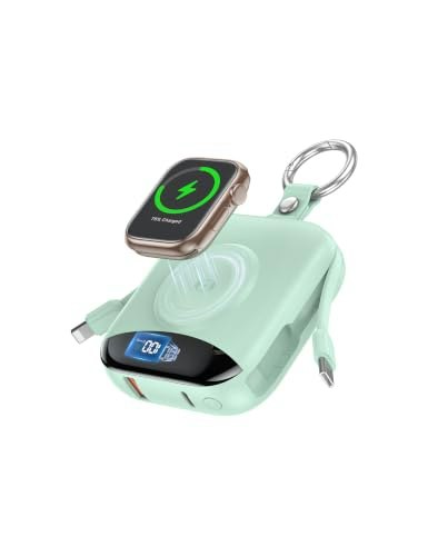 Citicr 10,000mAh Portable Charger with Built-in Cables and Apple Watch Charger: $27.98 Citicr 10,000mAh Portable Charger with Built-in Cables and Apple Watch Charger: $27.98