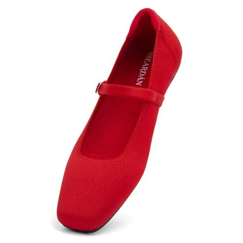 Nieardan Women's Square Toe Knit Ballet Flats: $33.99 Nieardan Women's Square Toe Knit Ballet Flats: $33.99