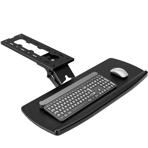 Ax Waber Under Desk Keyboard Tray with Storage Drawer: $57.98 Ax Waber Under Desk Keyboard Tray with Storage Drawer: $57.98
