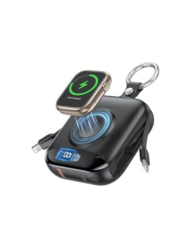 Citicr 10,000mAh Portable Charger with Built-in Cables and Watch Charger: $27.98 Citicr 10,000mAh Portable Charger with Built-in Cables and Watch Charger: $27.98