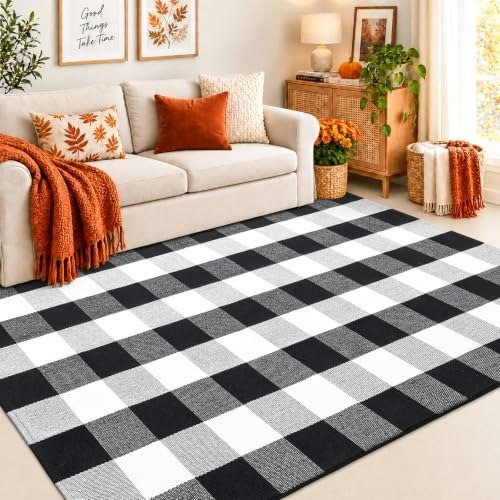Olanly 3' x 5' Buffalo Plaid Door Mat: $24.64