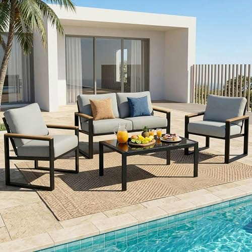 Natural Expressions 4-Piece Patio Furniture Set: $339.99 Natural Expressions 4-Piece Patio Furniture Set: $339.99