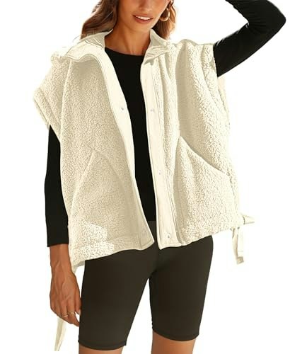 Opcakm Women's Fuzzy Fleece Sherpa Vest: $29.99 Opcakm Women's Fuzzy Fleece Sherpa Vest: $29.99